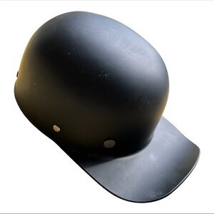 Chengzhou CG-225 Black Matte Motorcycle Half - Helmet